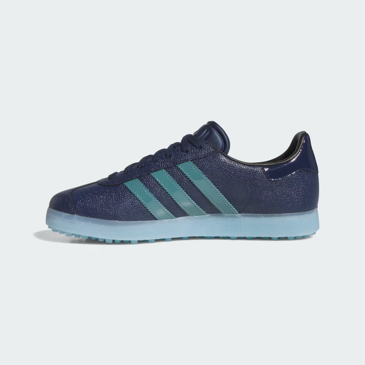 JI4158 adidas Gazelle Lux Spikeless Golf Night Indigo/Preloved Teal/Clear (Men's