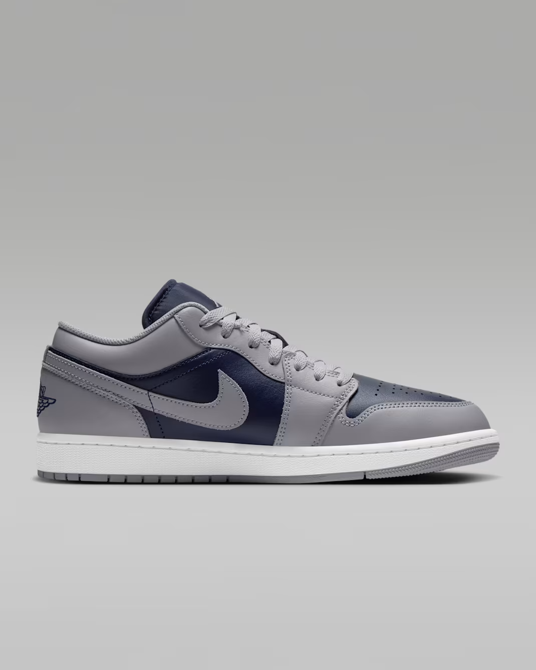 553558-058 Nike Air Jordan 1 Low "Tech Grey/White" (Men's)