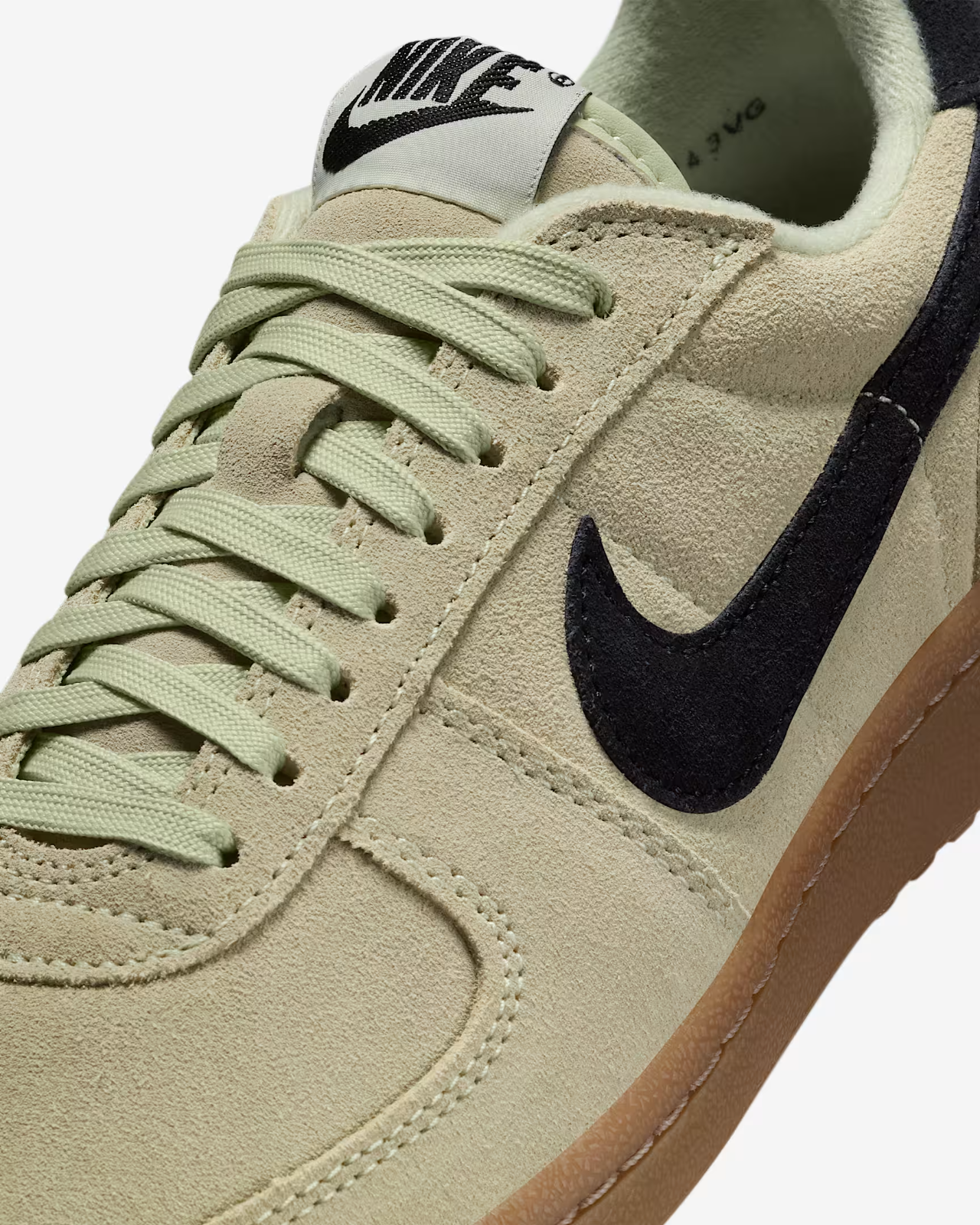 IF1743-301 Nike Field General Suede Shoes Olive Aura Gum Dark Brown (Women's)