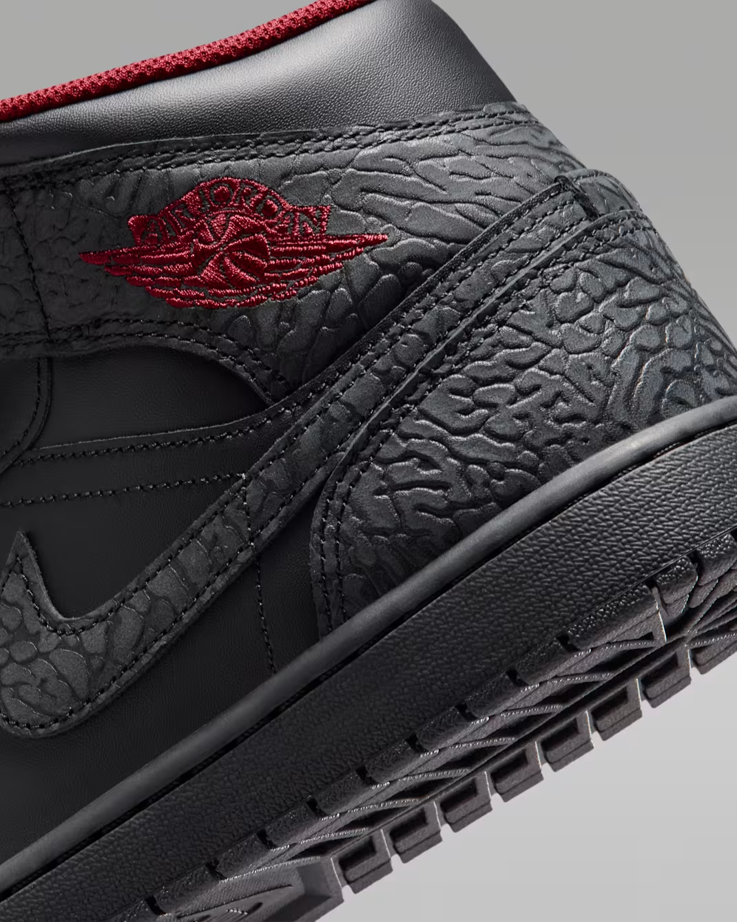 IX3527-010 Nike Air Jordan 1 Mid "Elephant Print" (Men's)