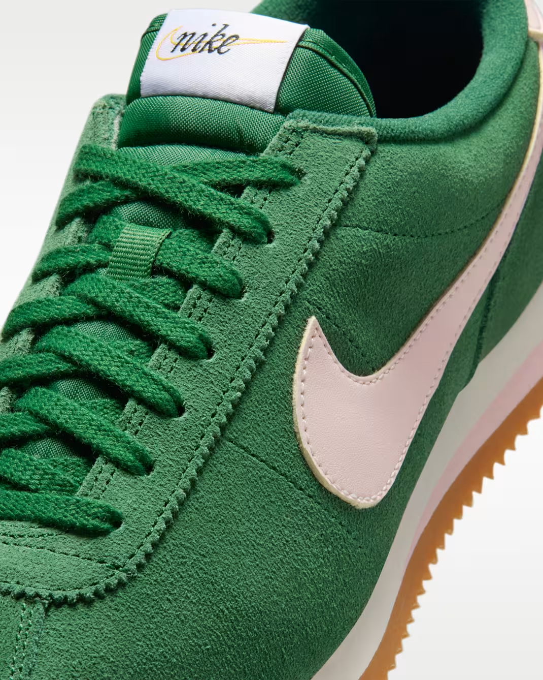 IB1857-301 Nike Cortez Sport Green Sail Gum Light Brown Pink Foam (Women's)