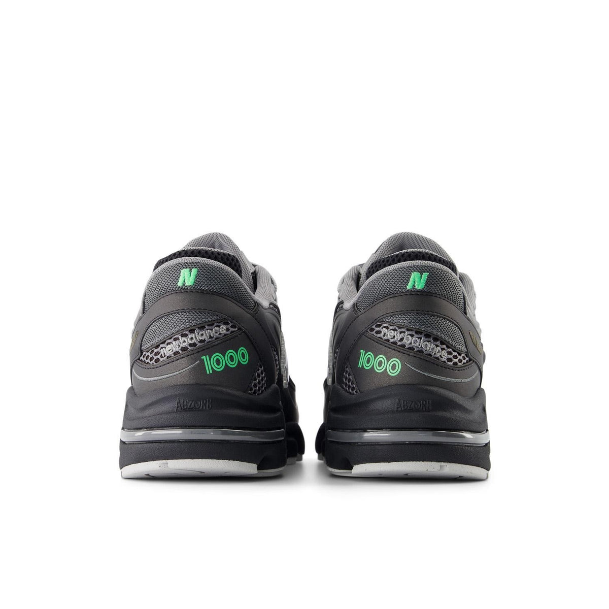 M1000T New Balance 1000 Dark Silver Metallic Lime Leaf (Men's)