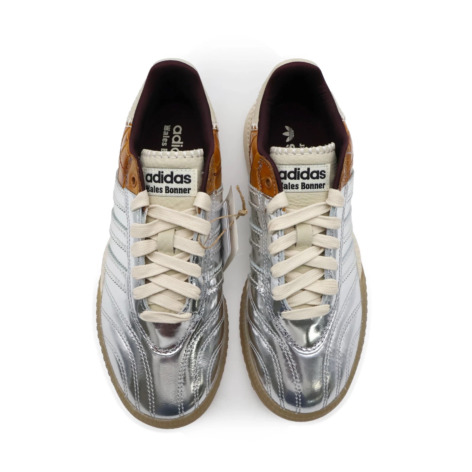 IH5777 Wales Bonner adidas Originals MN Samba Silver Metallic Easy Yellow (Men's