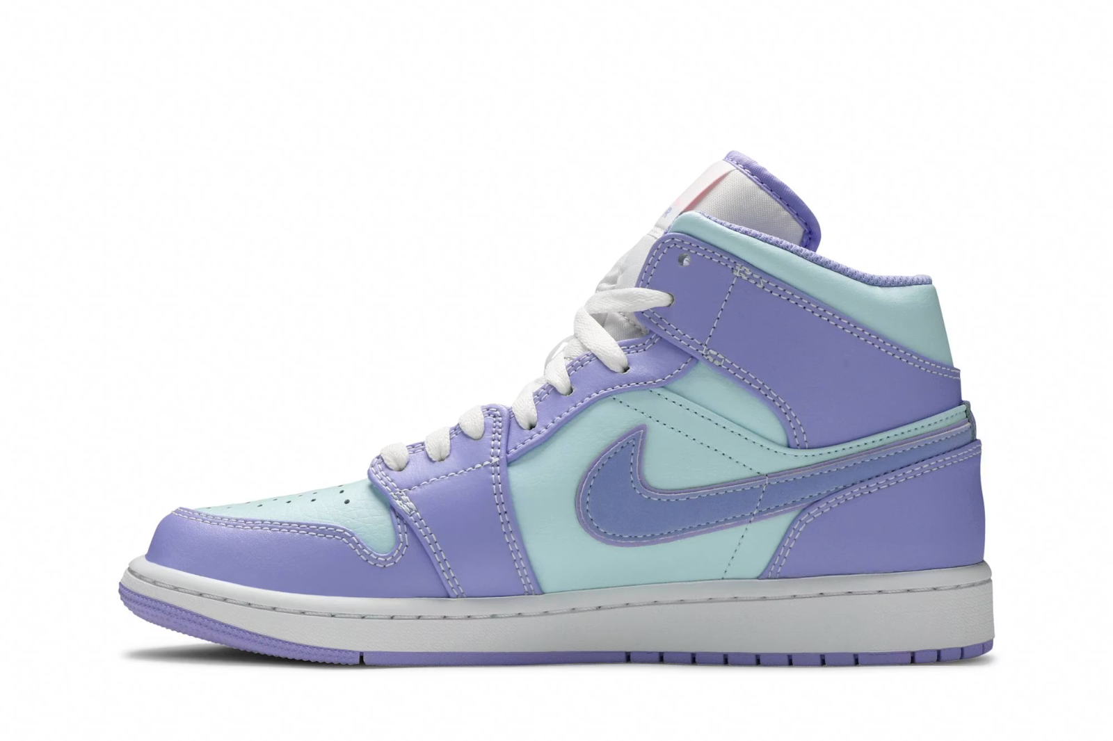 554724-500 Nike Air Jordan 1 Mid "Purple Aqua" (Unisex)