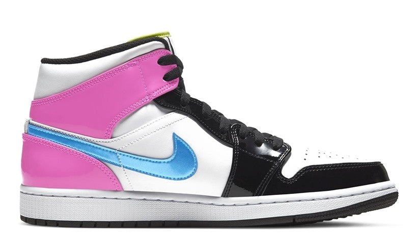 CZ9834-100 Nike Air Jordan 1 Mid White Black Cyber Pink (Men's)