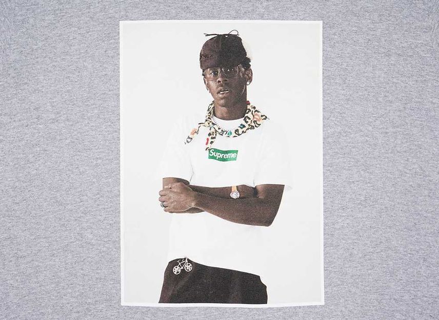 Supreme Tyler, The Creator Tee Heather Grey