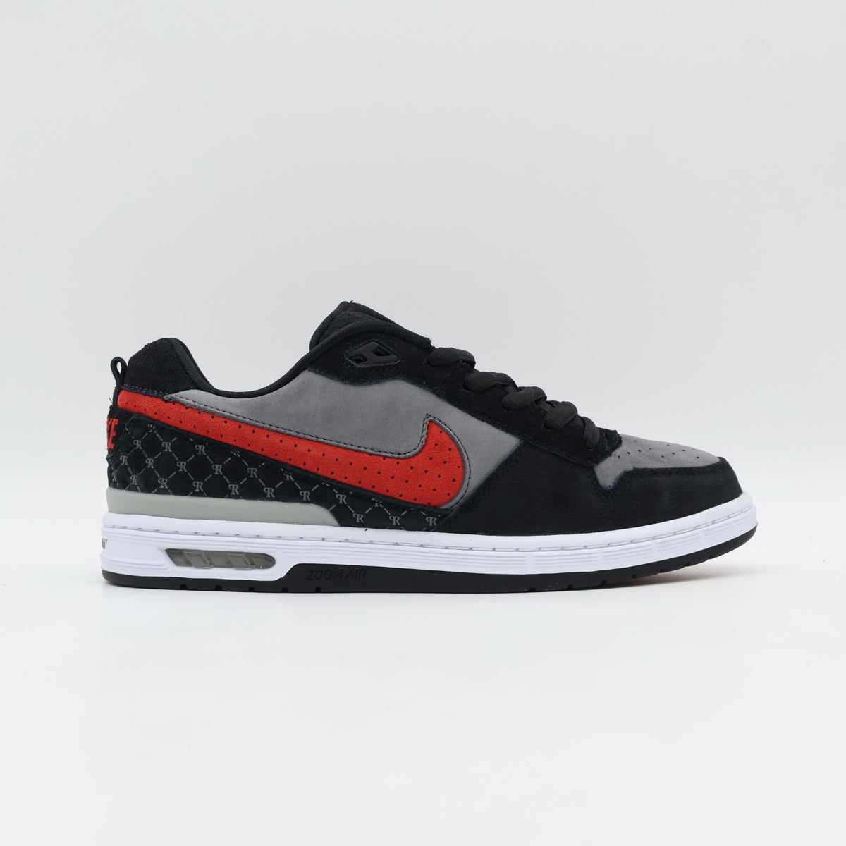 IM7147-001 Nike SB Paul Rodriguez Low Bred Black and Flint Grey (Men's)
