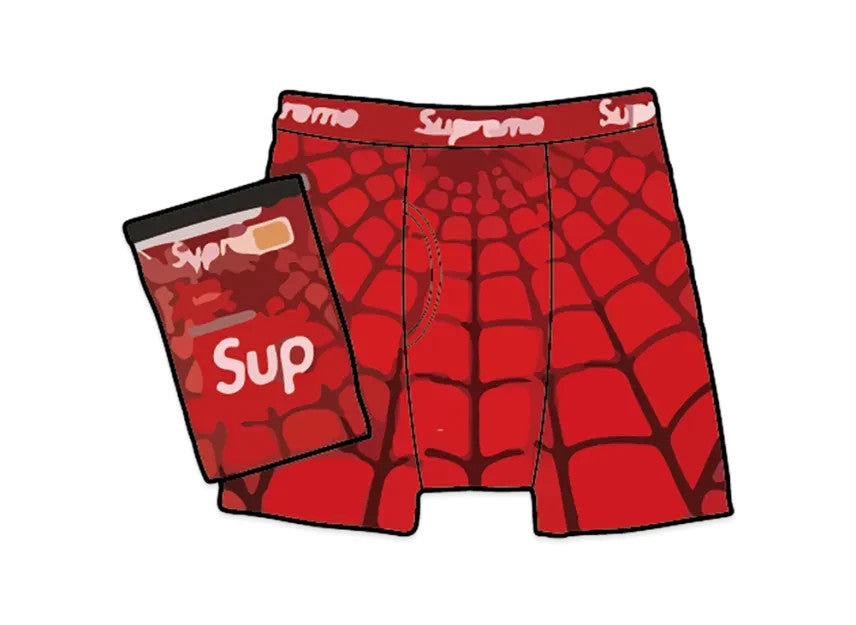 Supreme x Hanes Spider-Man Boxer Briefs (2 Pack) "Red"