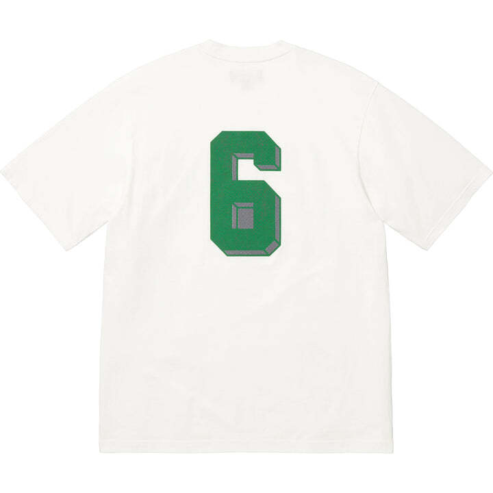 Supreme Flocked Washed S/S Top White