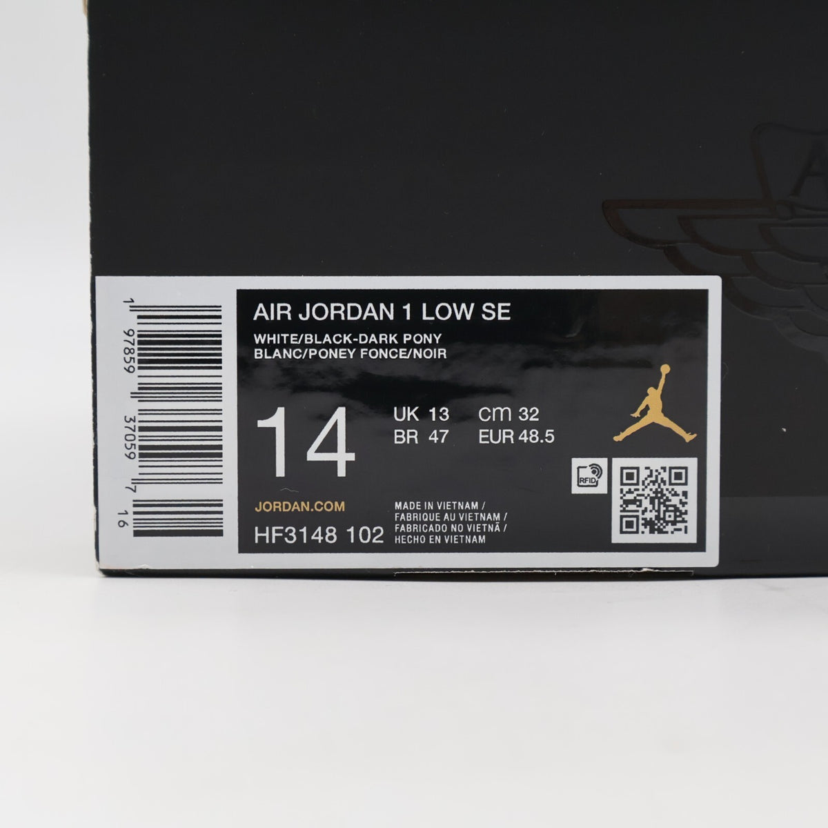 HF3148-102 Nike Air Jordan 1 Low Dark Pony (Men's)