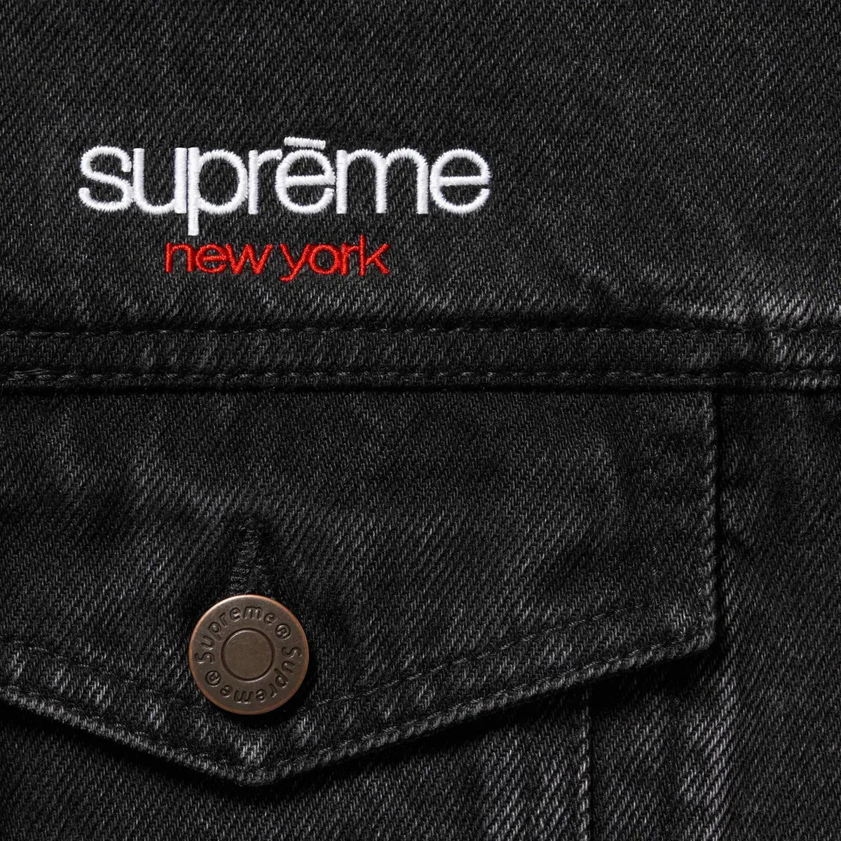 Supreme Denim Trucker Jacket Black