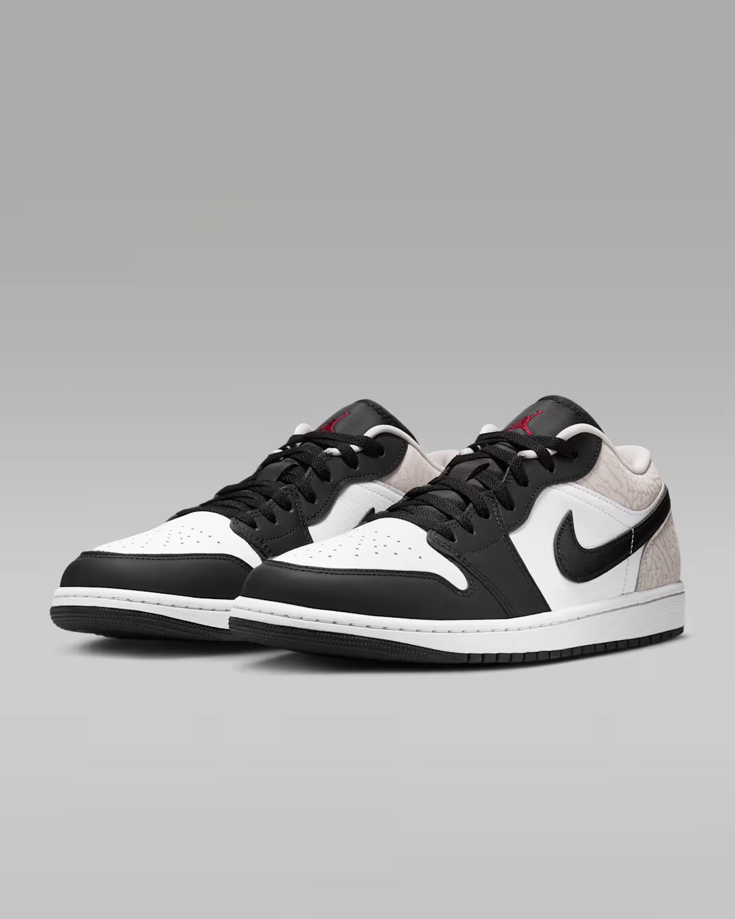 IQ5490-007 Nike Air Jordan 1 Low SE "Black/White/Light Orewood Brown" (Men's)