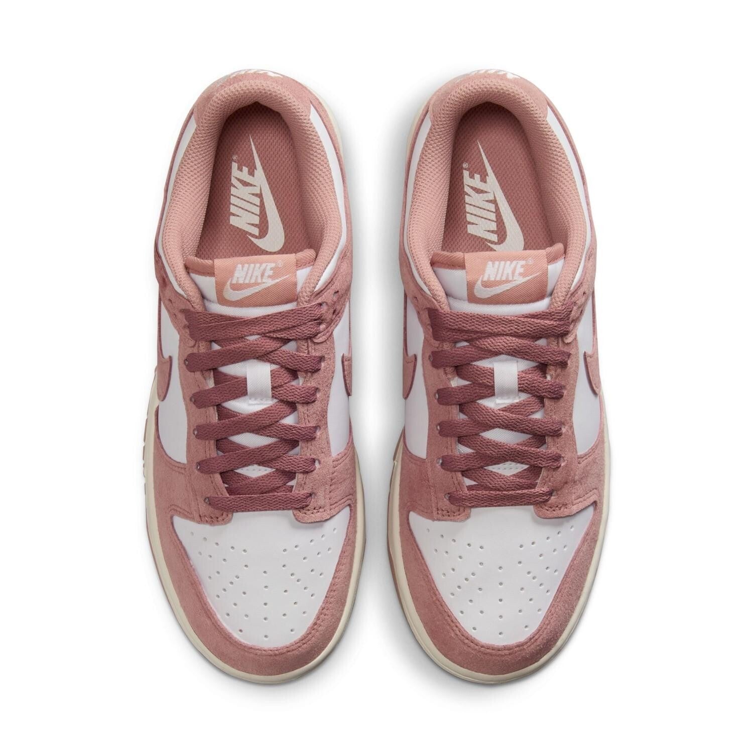 IB4417-102  NIKE DUNK LOW WHITE PINK (Women's)