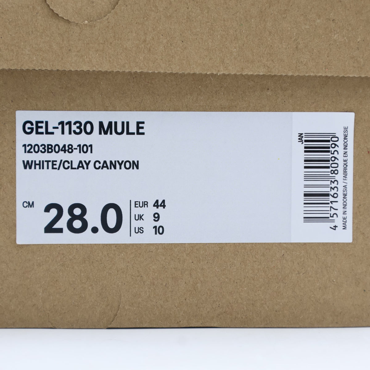 1203B048-101 Asics Gel-1130 Mule "Silver/Brown" (Men's)
