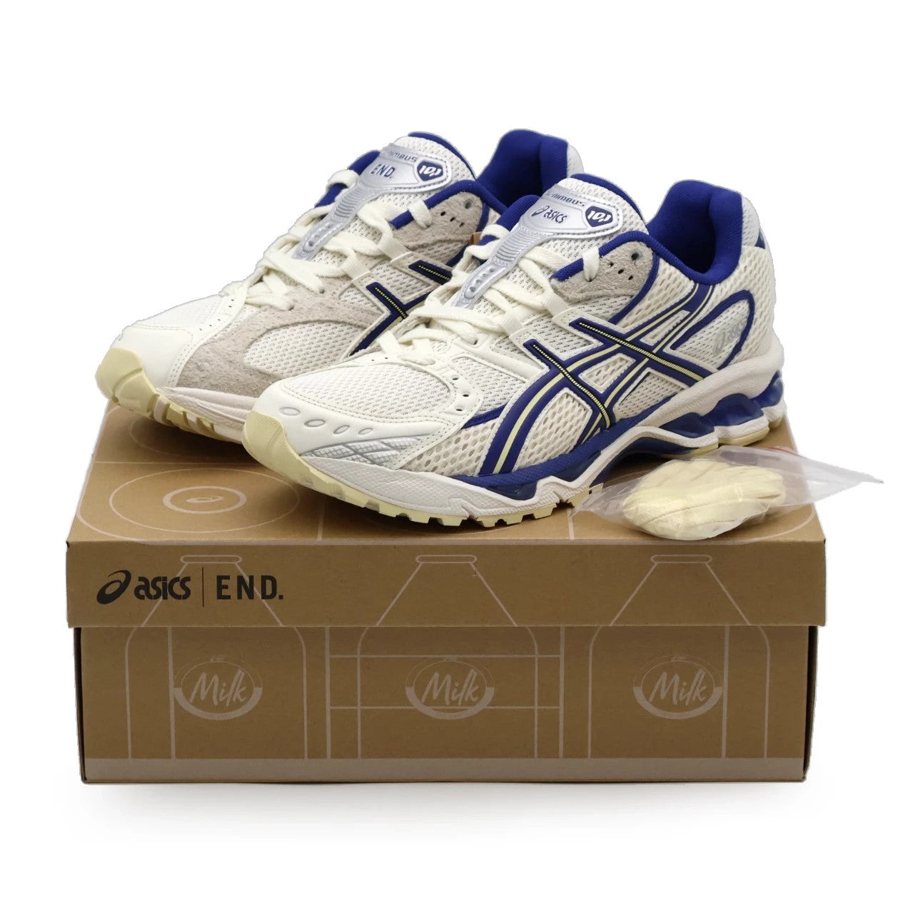 1203A875-250 END. Asics Gel-Nimbus 10.1 Snow White Sodalite Blue (Men's)