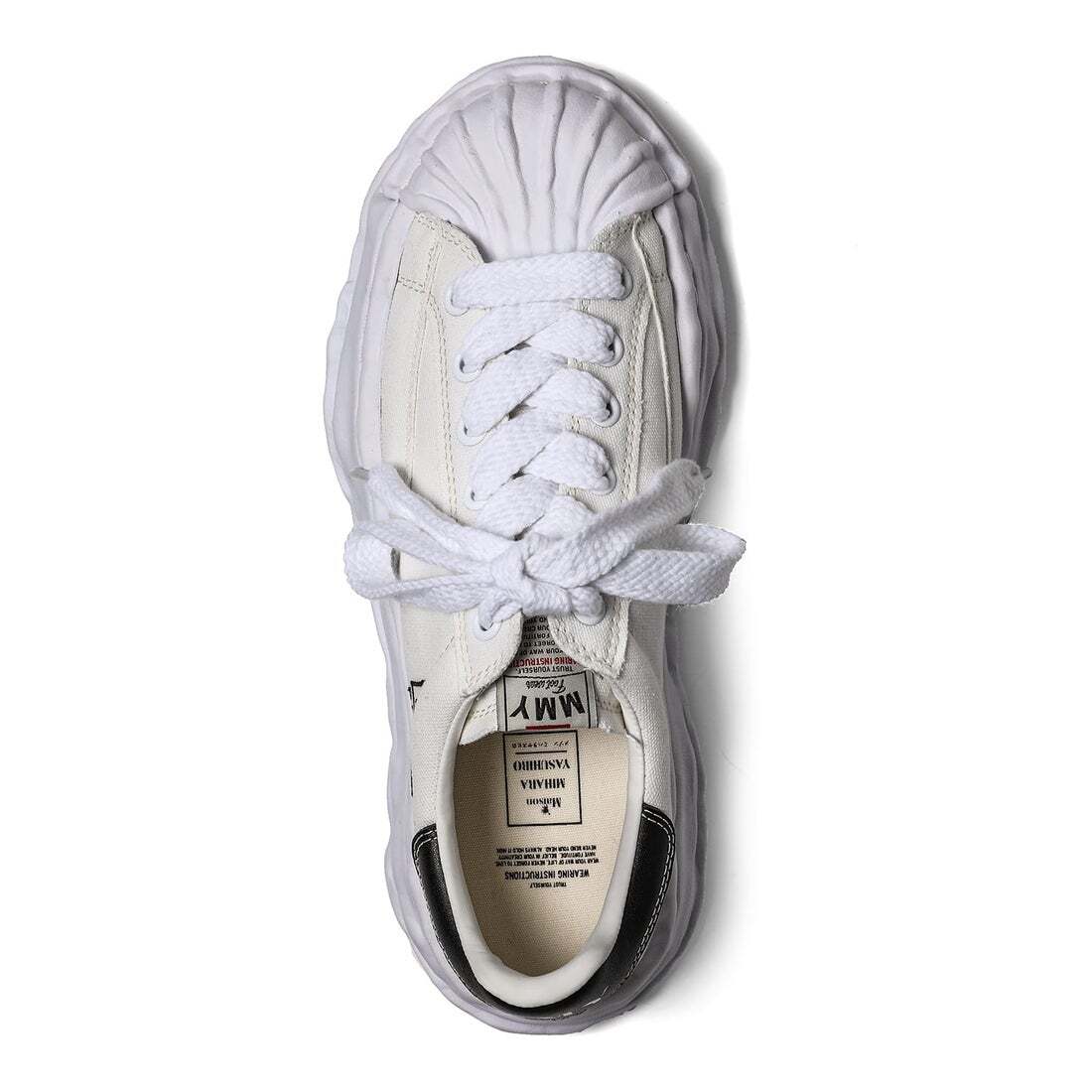 A08FW735-white Maison MIHARA YASUHIRO BLAKEY Original Sole Canvas Low cut (Men's