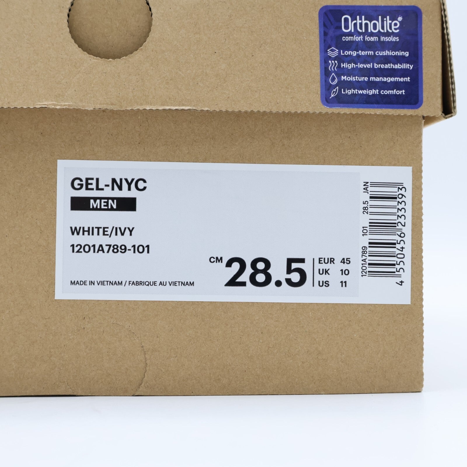 1201A789-101 Asics Gel-NYC White Ivy Black Sage Green Grey Black Khaki (Men's)
