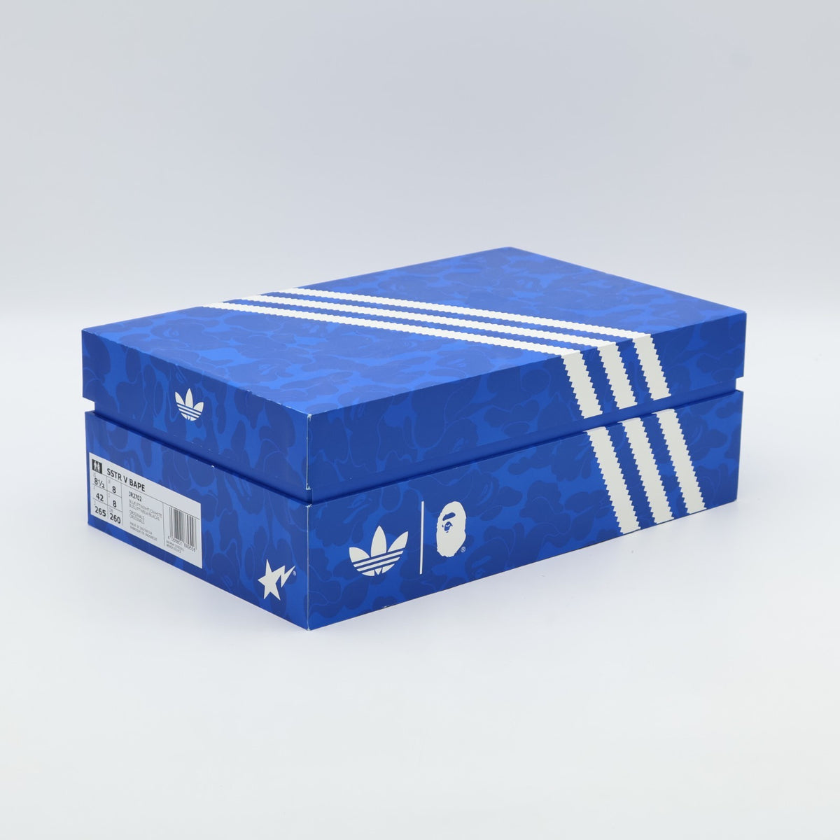 JR2702 A BATHING APE adidas originals Superstar Blue Footwear White Off (Men's)