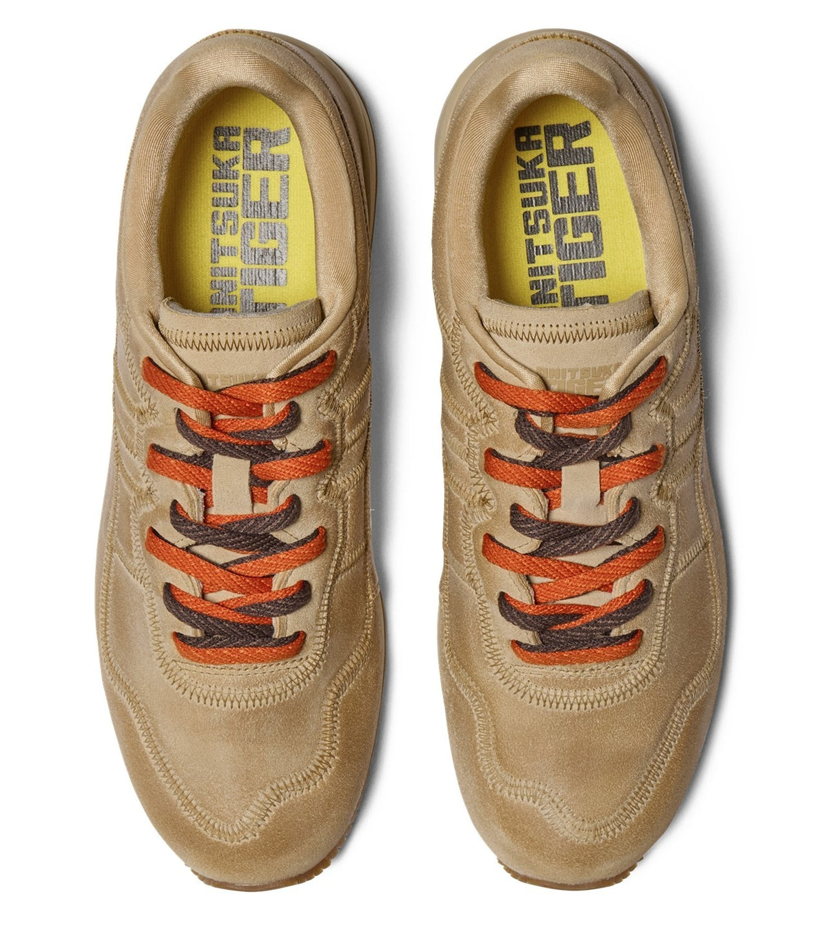 1183C447-250 Onitsuka Tiger Tiger Ally Stitch Camel Beige/Vibrant Yellow (Men's)