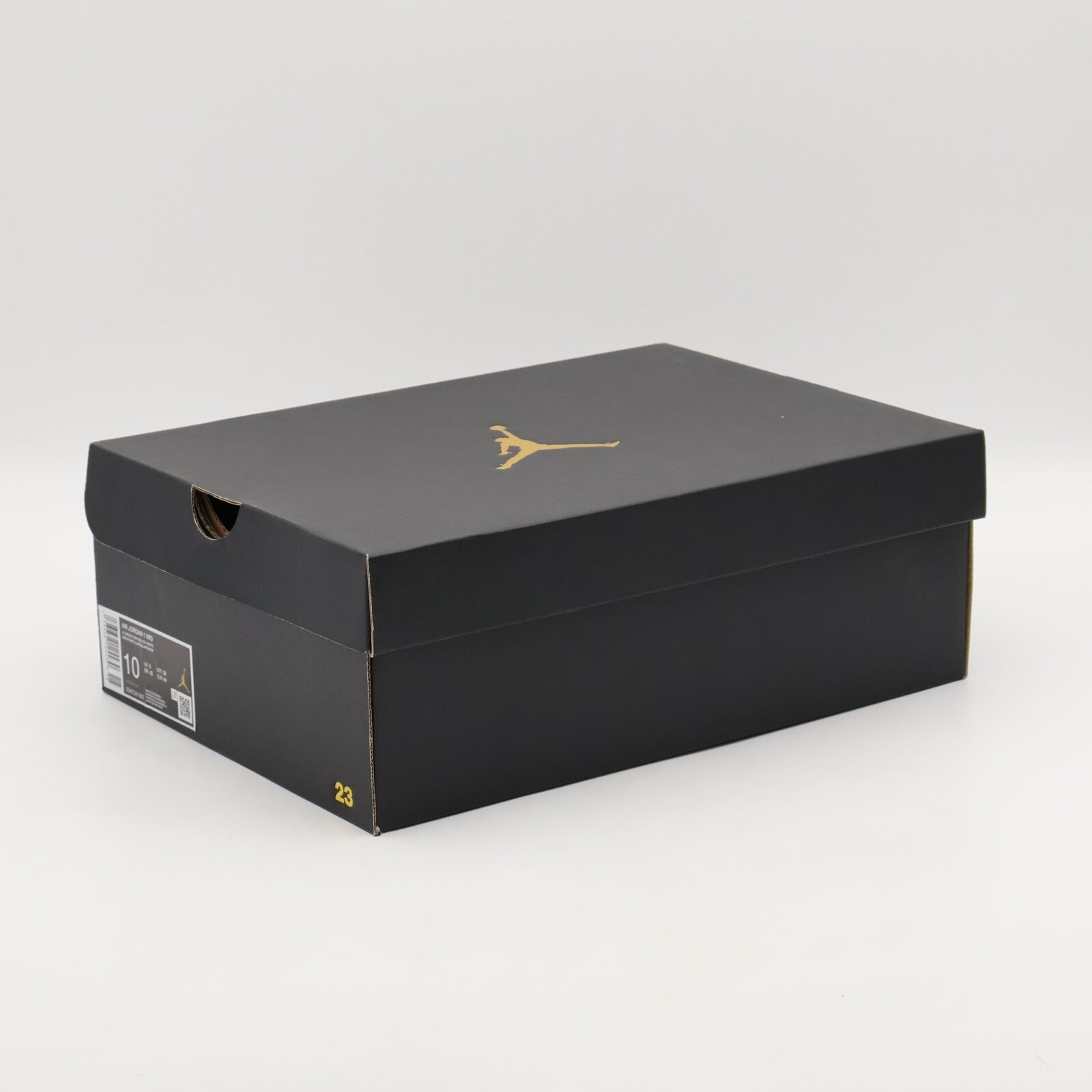 554724-092 Nike Air Jordan 1 Mid Light Smoke Grey Black White (Men's)