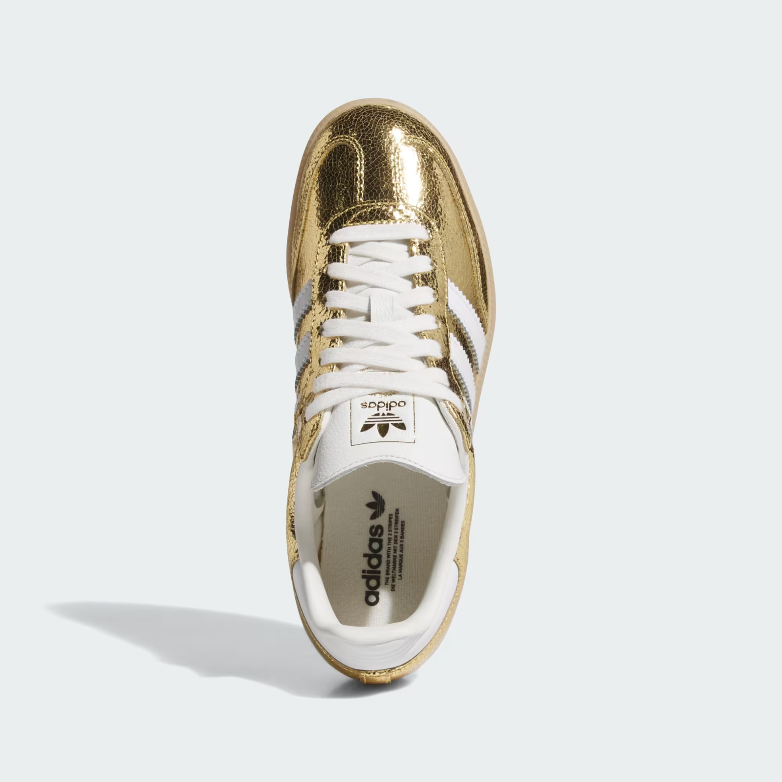 KI5719 adidas Originals Samba OG Gold Metallic Cloud White Core White (Men's)