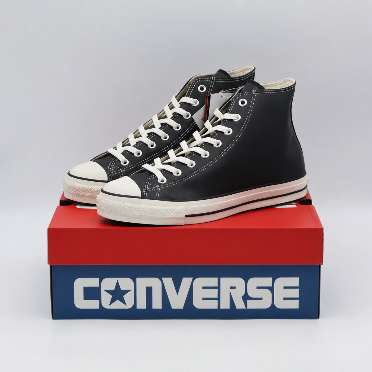 31311311 Converse Leather All Star Hi Black (Men's)