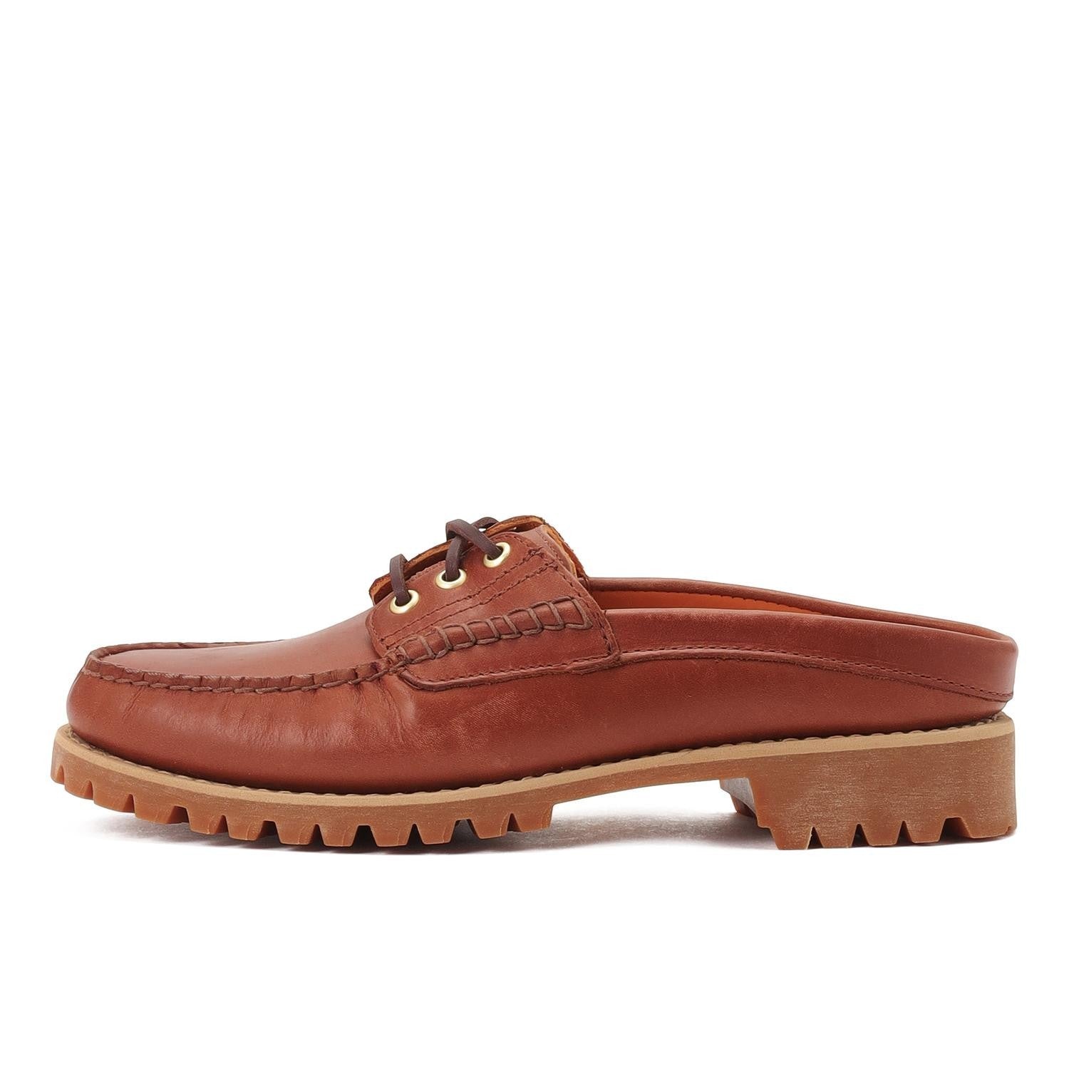 A6ETDEM6 Timberland 3-Eye Vibram Sole Mule Rust (Men's)