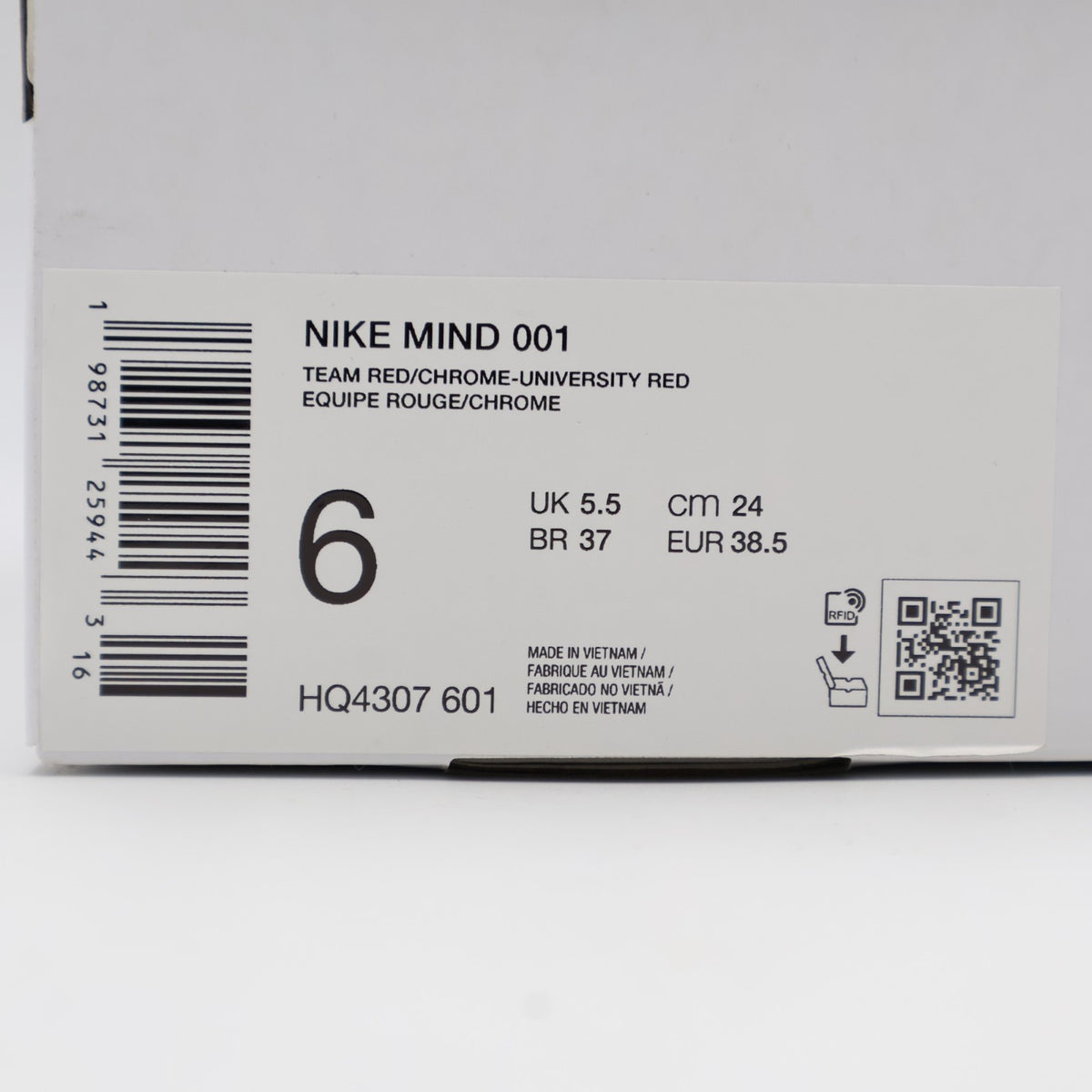 HQ4307-601 Nike Mind 001 Mules Team Red (Men's)