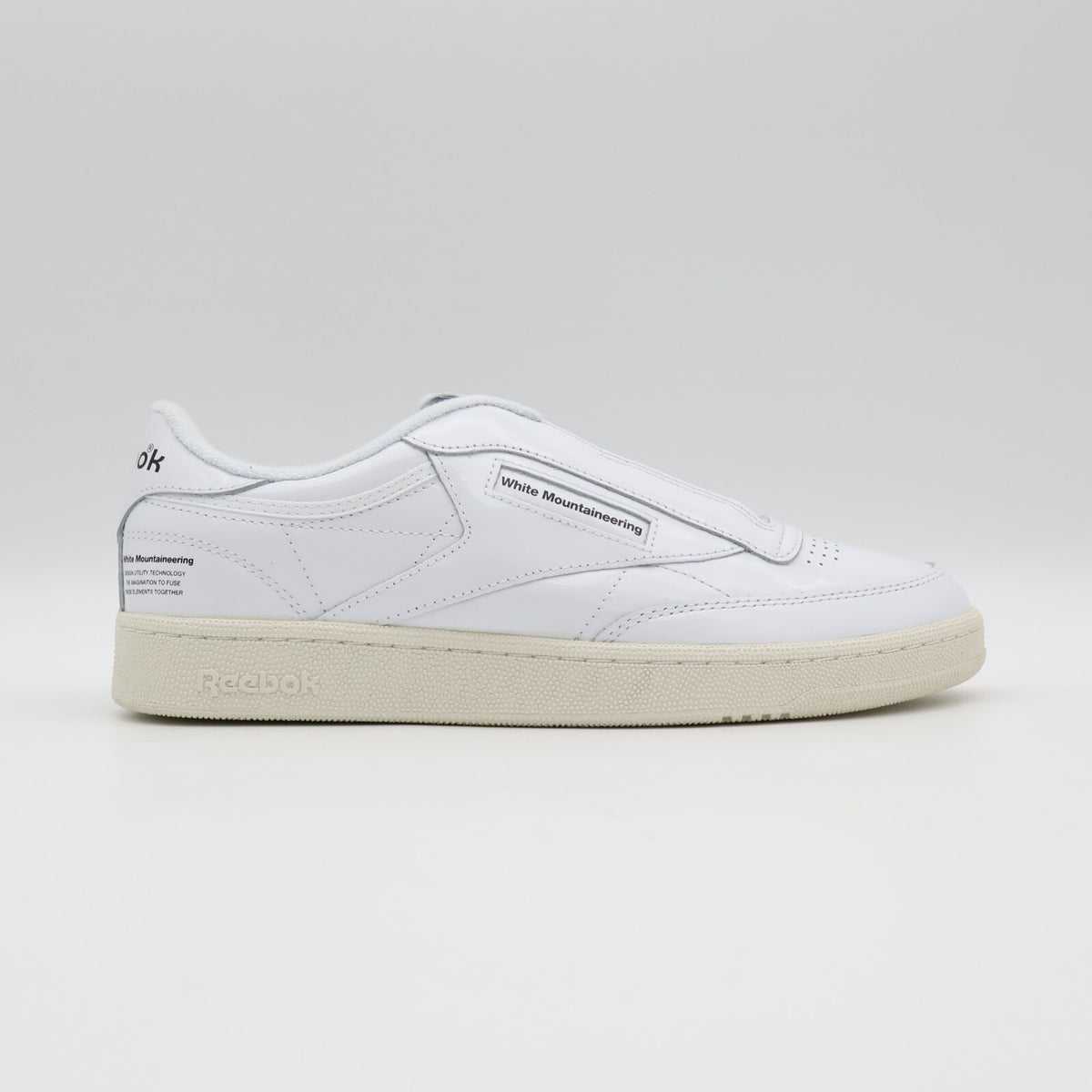 100218232 White Mountaineering Reebok Club C 85 White Chalk Black (Men's)