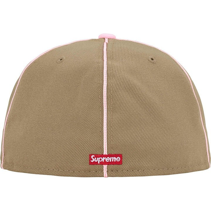 Supreme Piping Script Logo New Era Tan