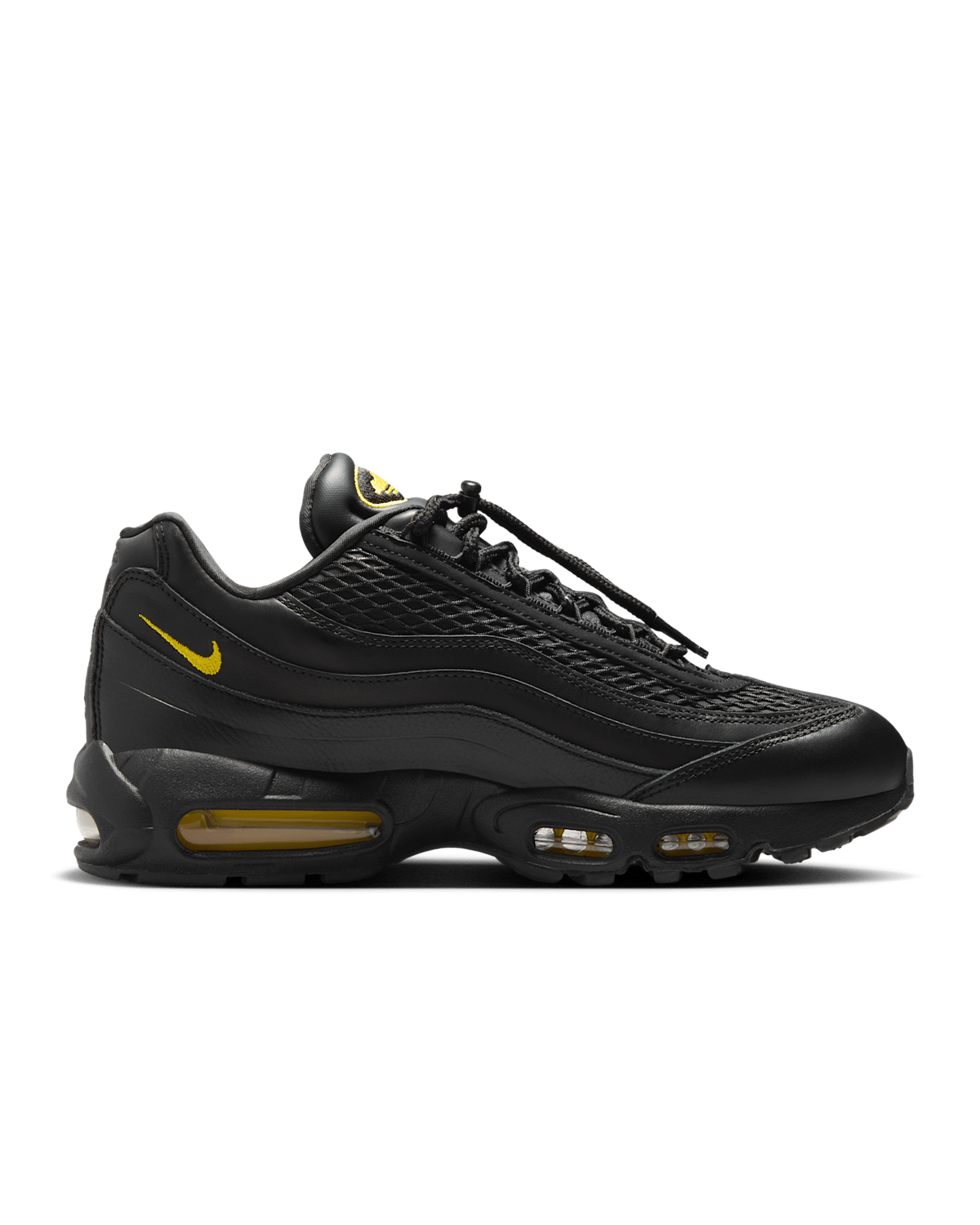 FB2709-003 Corteiz Nike Air Max 95 Black and Tour Yellow (Men's)