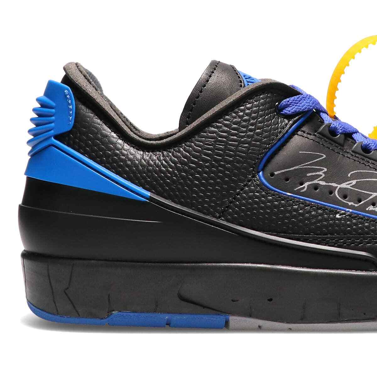 DJ4375-004 Off-White Ã Nike Air Jordan 2 Low  Black and Varsity Royal (Men's)