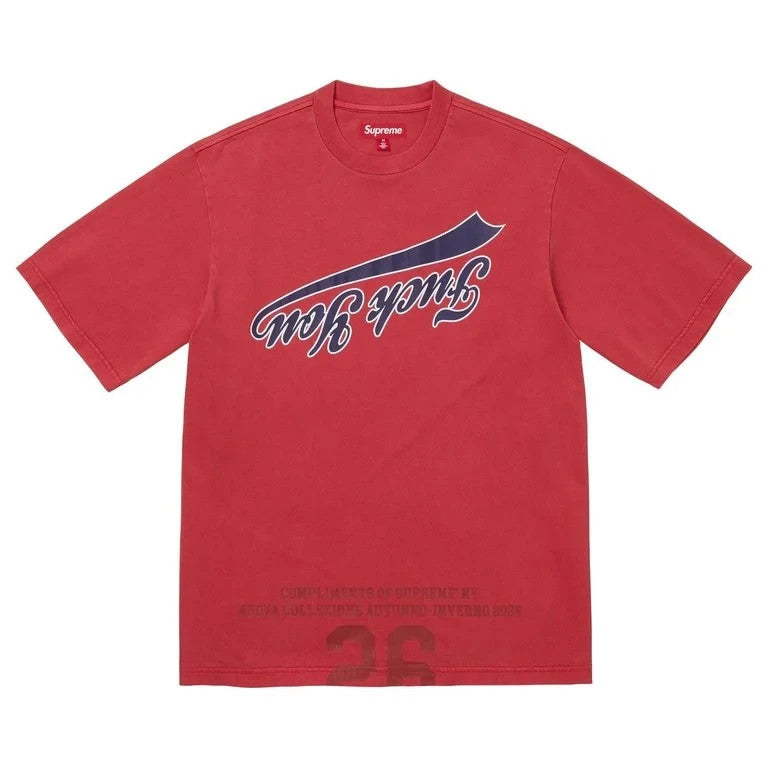 Supreme Cracked Flipped S/S Top Red