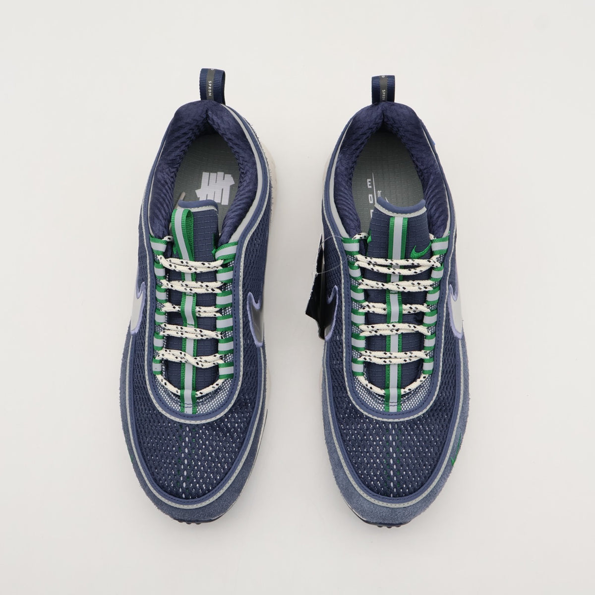 HV4847-400 UNDEFEATED Nike Air Zoom Spiridon Thunder Blue Silver (Men's)