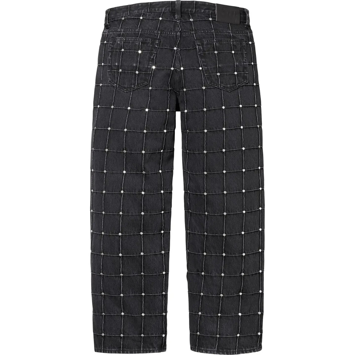 Supreme Studded Seam Loose Fit Jean Black