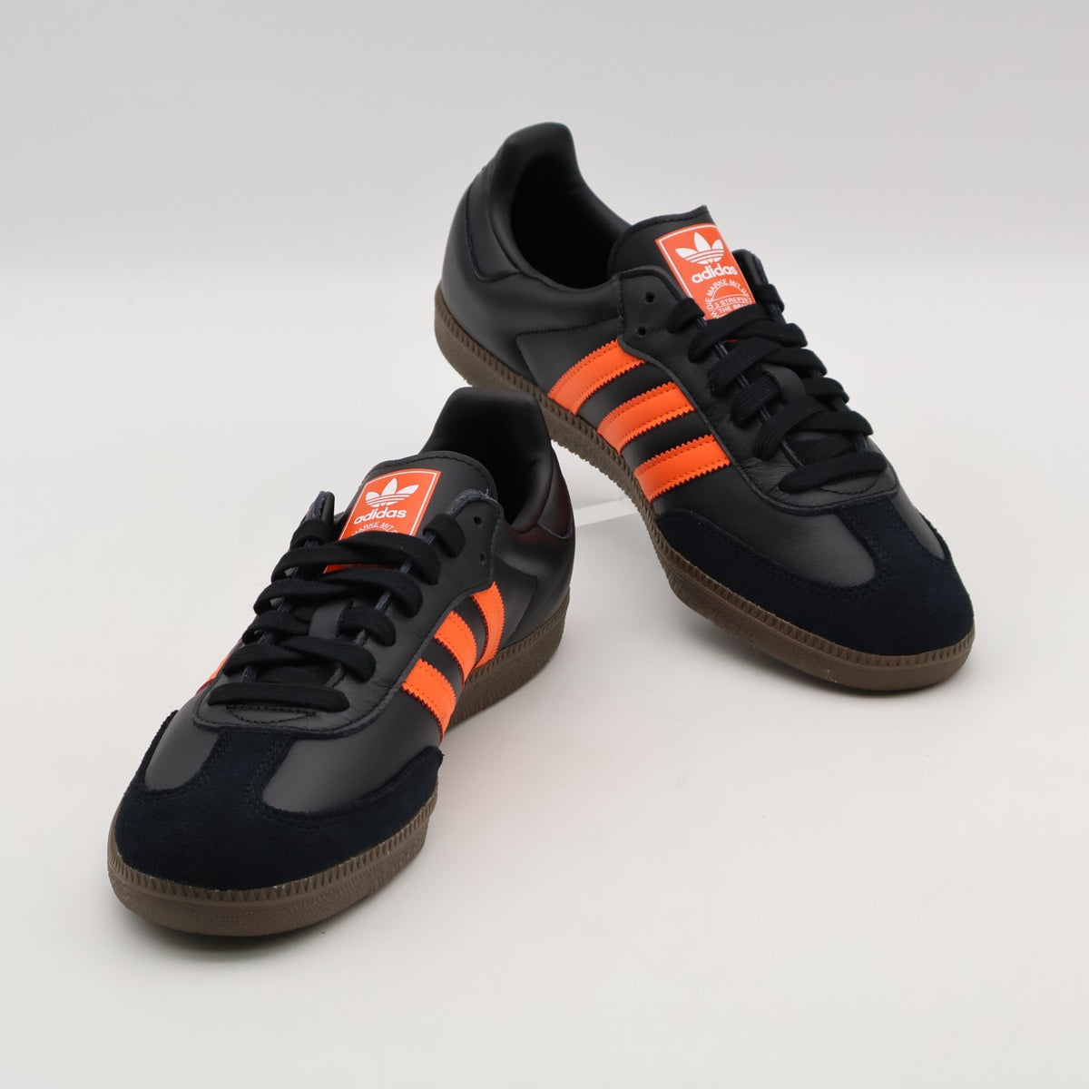 JR0910 adidas Originals Samba OG Core Black Orange Gum (Men's)