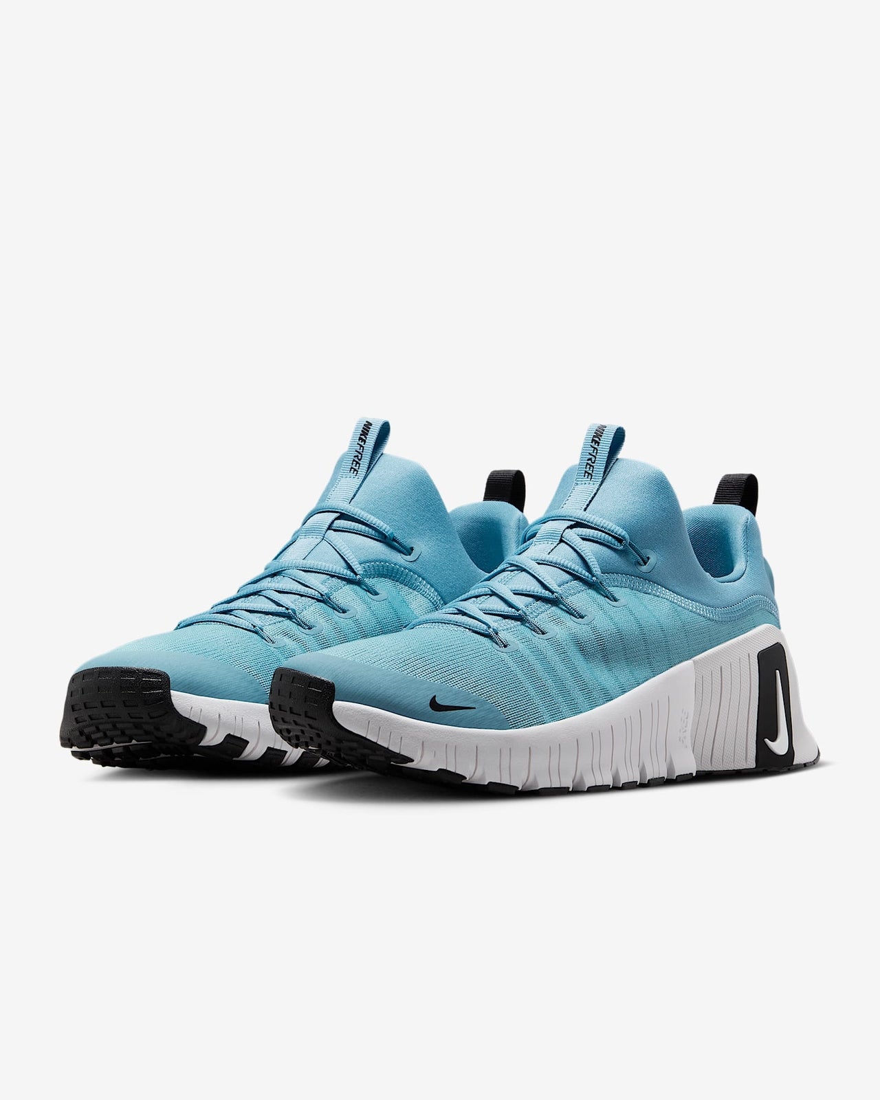 FJ7127-400 Nike Free Metcon 6 Denim Turquoise Black Vast Grey White (Men's)