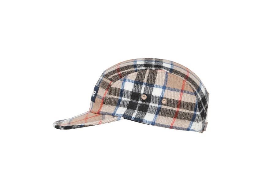 Supreme Lochcarron Camp Cap Tan Plaid
