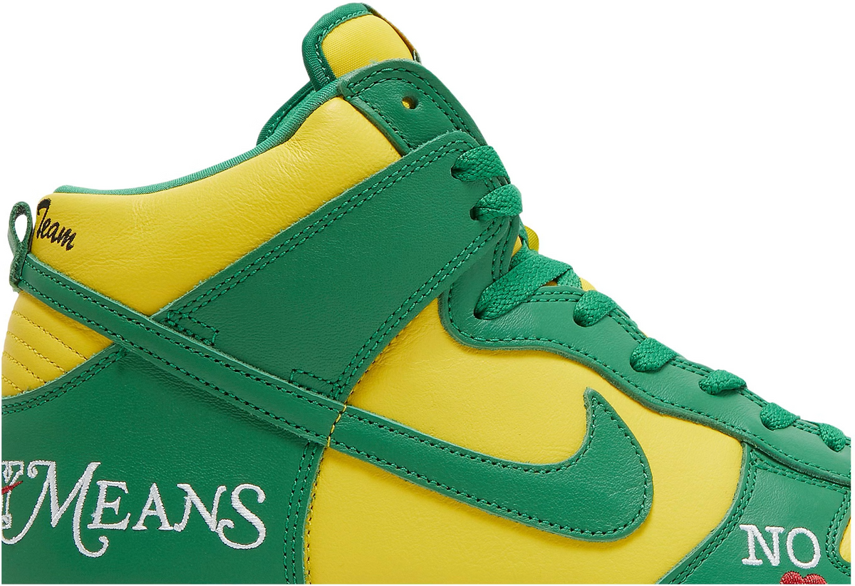 DN3741-700 Supreme Ã Nike SB Dunk High By Any Means "Brazil" (Men's)