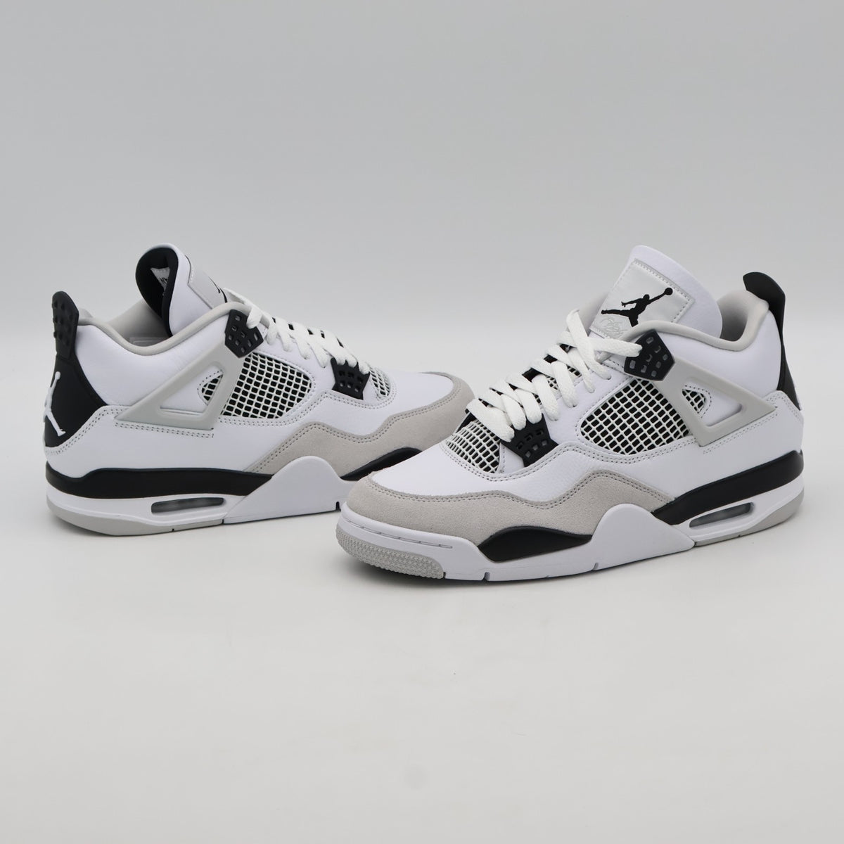DH6927-111 Nike Air Jordan 4 Military Black White Neutral Grey (Men's)