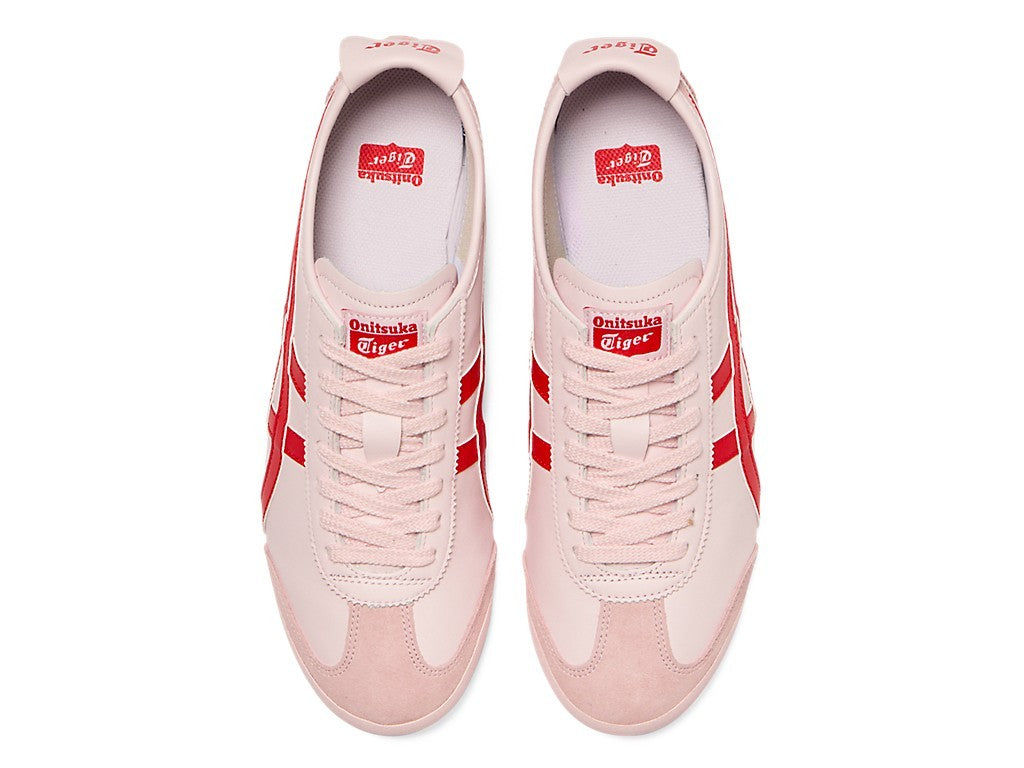 1183C102-702 Onitsuka Tiger Mexico 66 "Crystal Pink/Classic Red" (Men's)