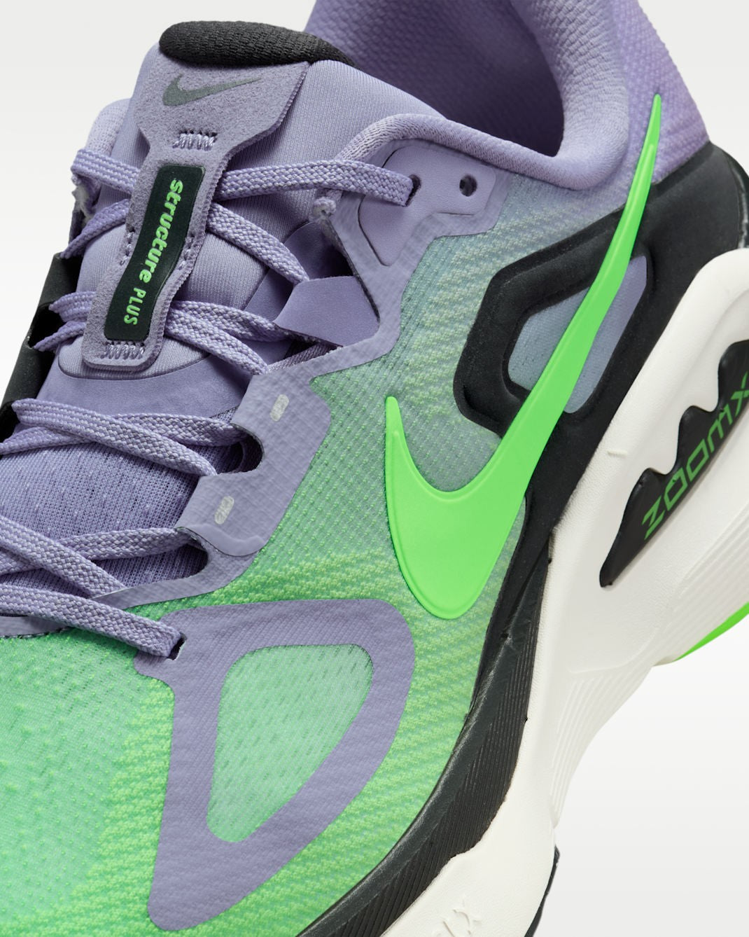 HQ3048-501 Nike Structure Plus Iron Purple Voltage Green (Men's)