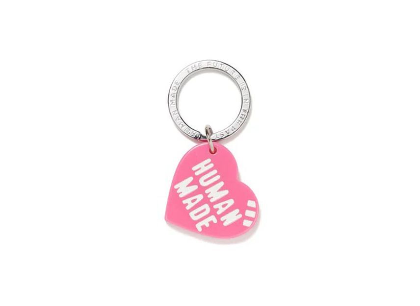 HUMAN MADE Heart Keyring Pink