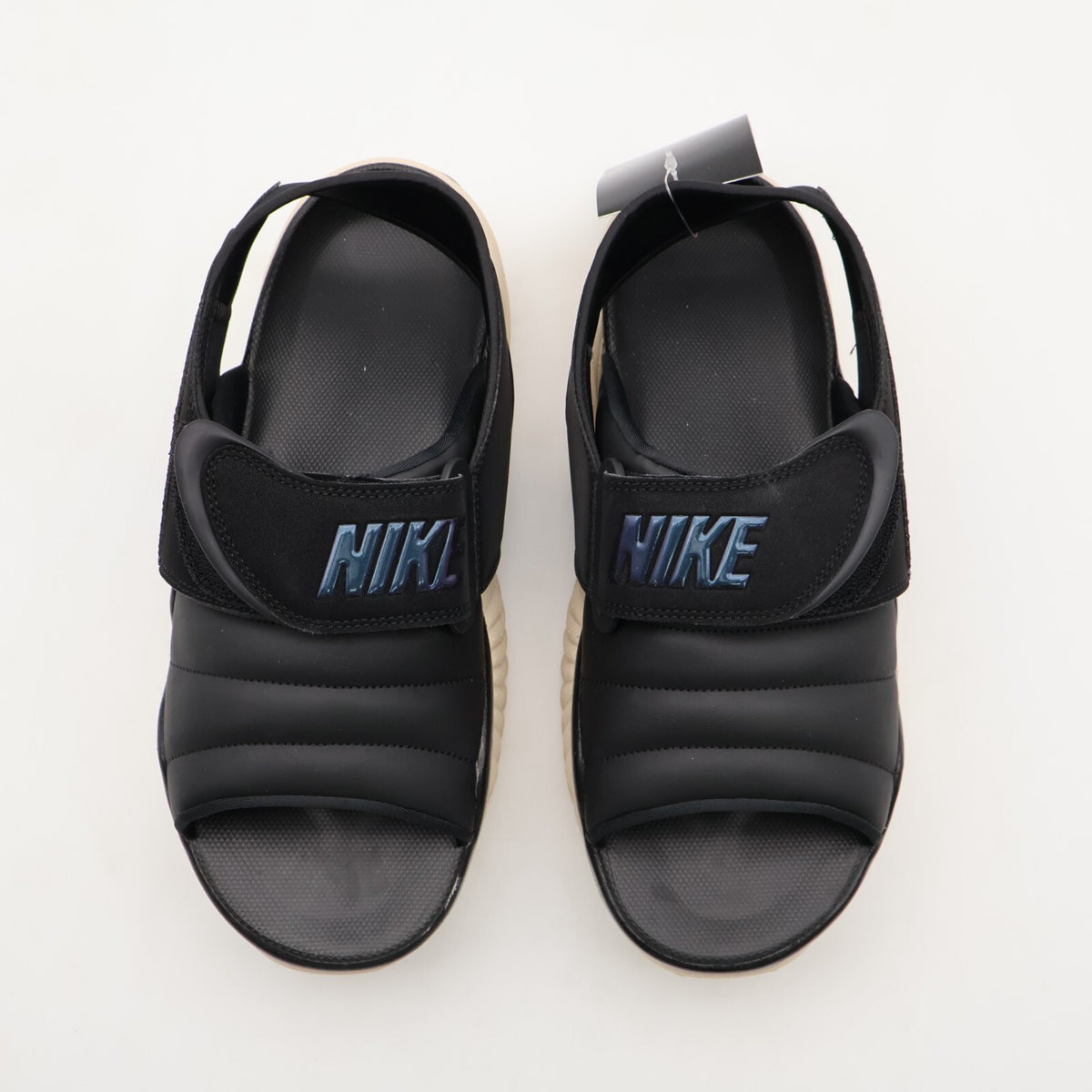 DV2136-900 Nike Air Adjust Force Sandal Black and Sanddrift (Women's)