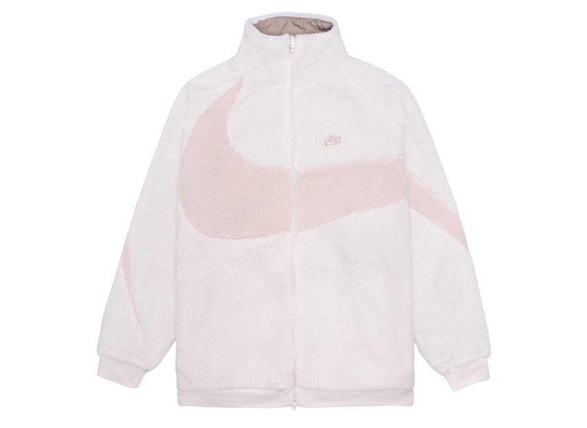 Nike Big Swoosh Reversible Boa Jacket Light Soft Pink