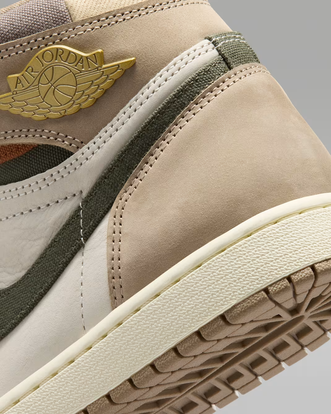FD2596-201 Nike Air Jordan 1 High OG "Khaki/Sail" (Women's)