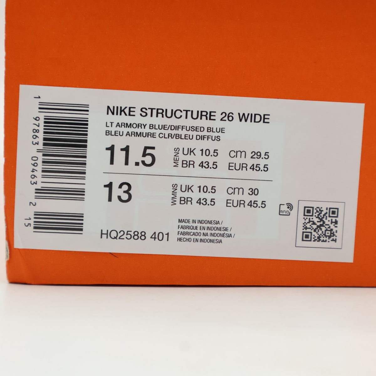 HQ2588-401 Nike Structure 26 Light Armory Blue Ashen Slate Football Grey (Men's)