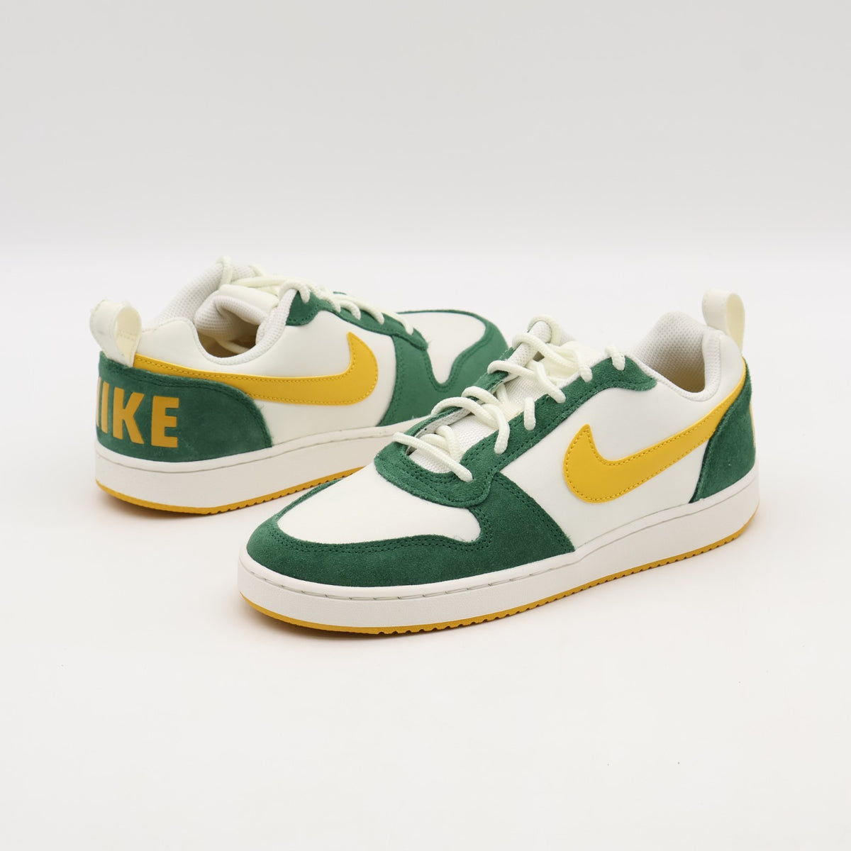 844881-100 Nike Court Borough Low Premium Sail Gorge Green Yellow Ochre (Men's)