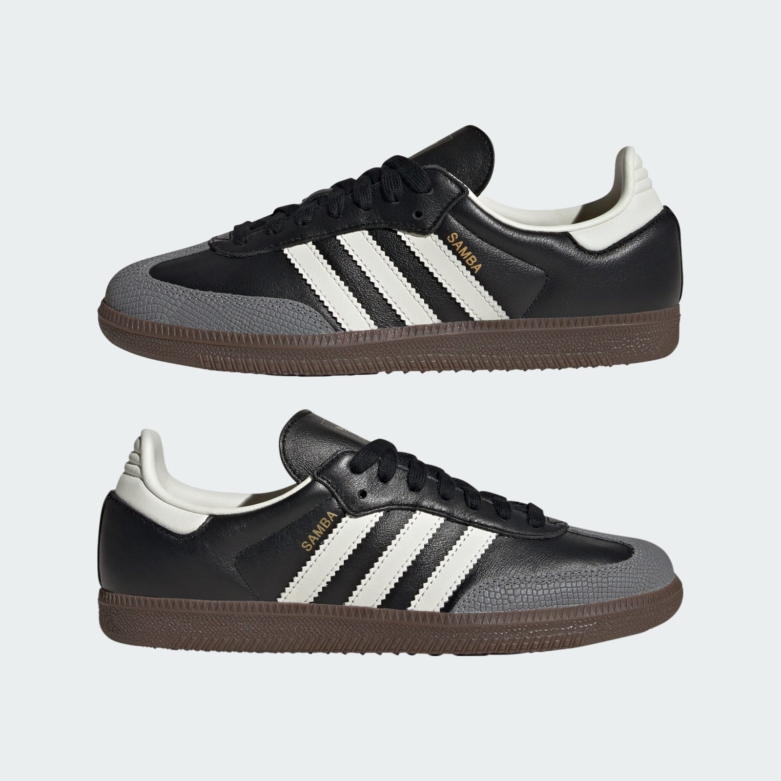 JR8165 adidas Originals Samba OG Core Black Off White Gold Metallic (Women's)