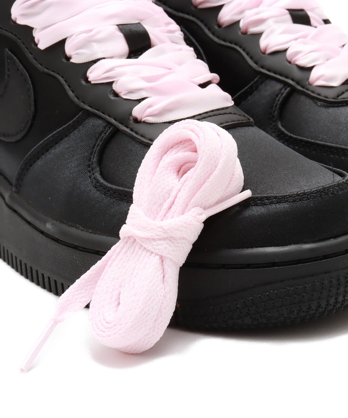 IH2034-010 Nike  Air Force 1 Low Black Satin (Women's)